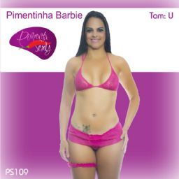 PS109-FANTASIA FEMININA PIMENTA SEXY PIMENTINHA BARBIE