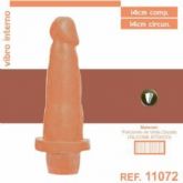 PROTESE 14X14CM COM VIBRO SEM ESCROTO SEM VENTOSA AEE PELE (