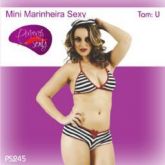 PS245-FANTASIA FEMININA PIMENTA SEXY MINI MARINHEIRA SEXY