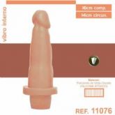 PROTESE 16X14CM COM VIBRO SEM ESCROTO SEM VENTOSA AEE PELE (