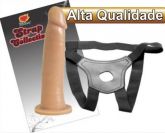 Cinto em Couro com Pênis Realístico