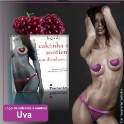 CALCINHA E SOUTIEN COMESTIVEL TENTAÇAO UVA - 00614