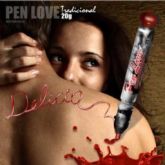 CANETA COMESTIVEL SICRET PEN LOVE TRAD 20G MORANGO - 00237