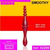 PLUG ANAL SEM VIBRO AEE SMOOTHY VERMELHO (AC097V) - 02290