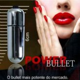 CAPSULA VIBRATORIA POWER BULLET PRATA [BATERIA LR44] - 10451