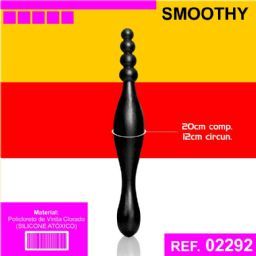 PLUG ANAL SEM VIBRO AEE SMOOTHY PRETO (AC097P) - 02292