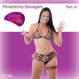 PS104-FANTASIA FEMININA PIMENTA SEXY PIMENTINHA SELVAGEM