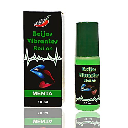 Gel Beijos Vibrantes Roll On - Chillies 10 ml: Sabor Menta