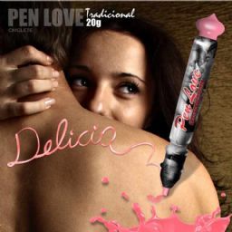 CANETA COMESTIVEL SICRET PEN LOVE TRAD 20G CHICLETE - 13558