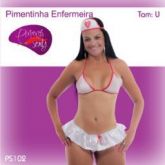 PS102-FANTASIA FEMININA PIMENTA SEXY PIMENTINHA ENFERMEIRA